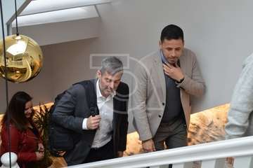 El senador nacionalista Fernando Clavijo durante la visita a Telde (Foto TA)